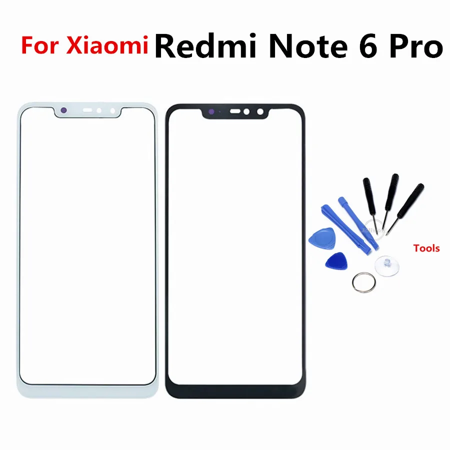 Сенсорная панель для Xiaomi Redmi Note 6 Pro сенсорная сенсорного экрана переднее внешнее