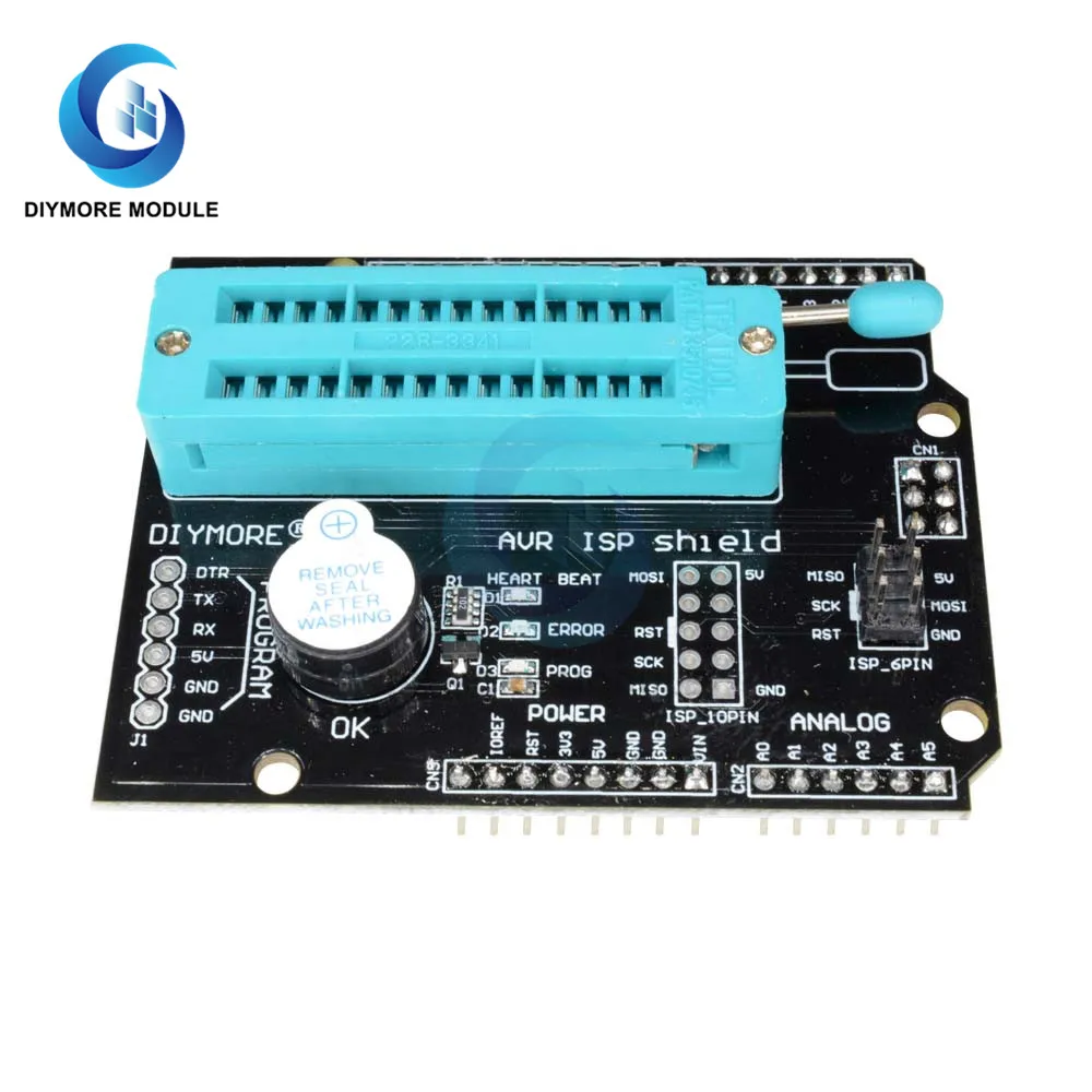 AVR ISP Программа расширения щит модуль с зуммером Светодиодный индикатор для Arduino R3