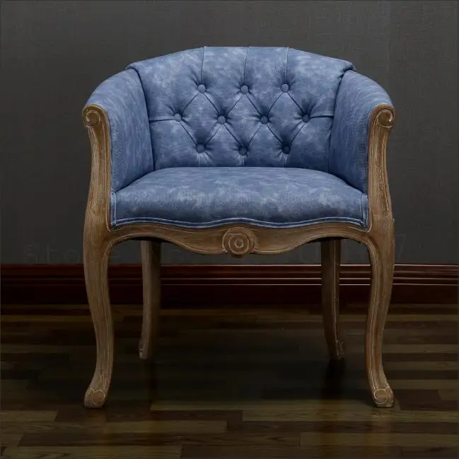 Европа и США Ретро твердый деревянный диван кресло американская