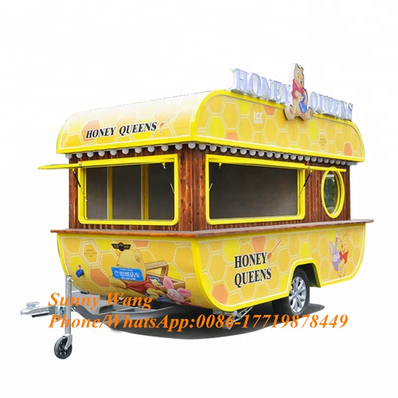 5 метров Новое поступление уличный мобильный фургон для еды грузового прицепа