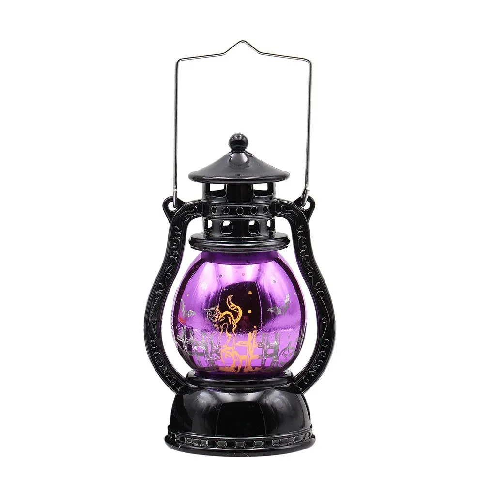 Хэллоуин Led Фонари Винтаж ведьма замок светодиодный светильник лампа Подвесные