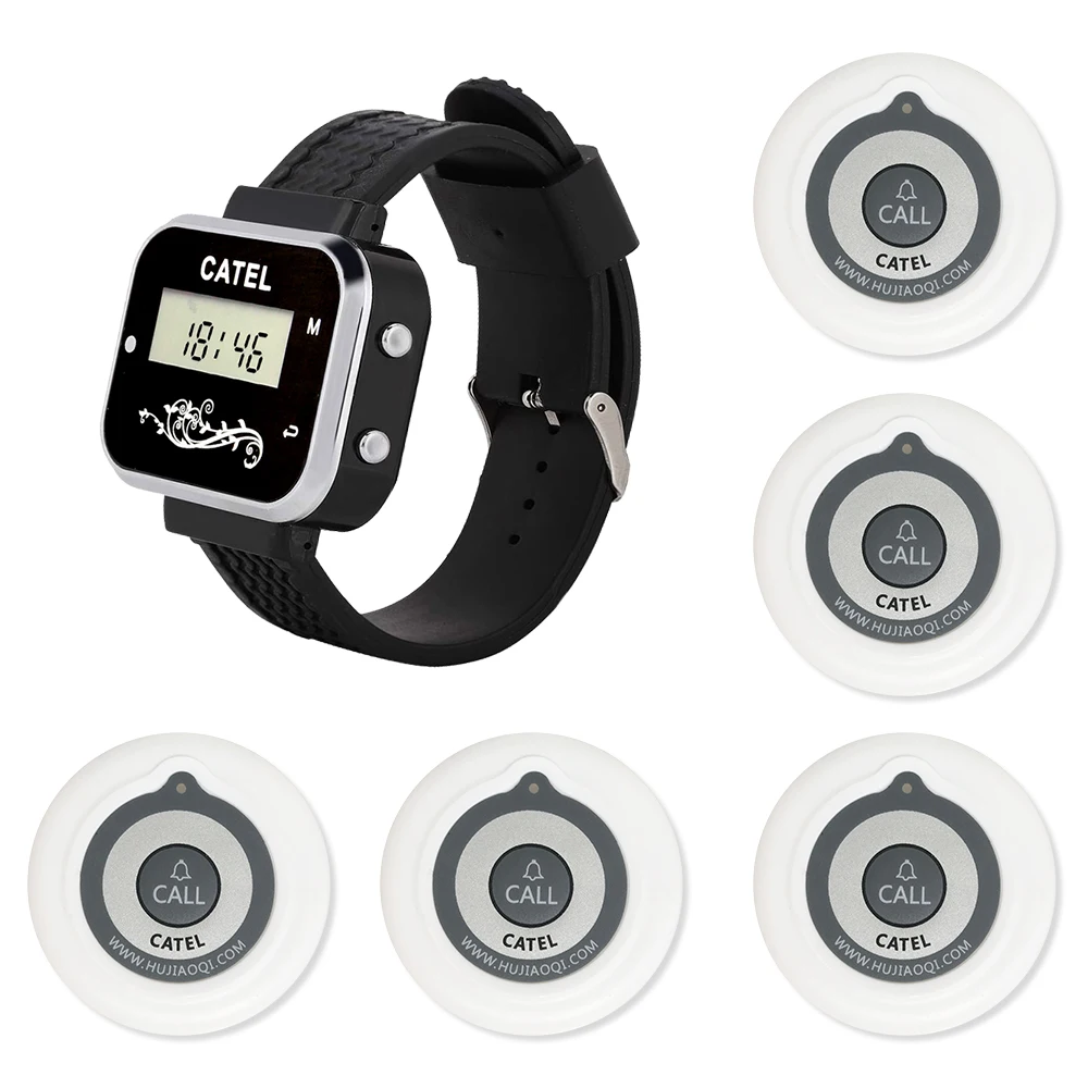 Передатчик CATEL беспроводной с 5 кнопками вызова 433 92 МГц |