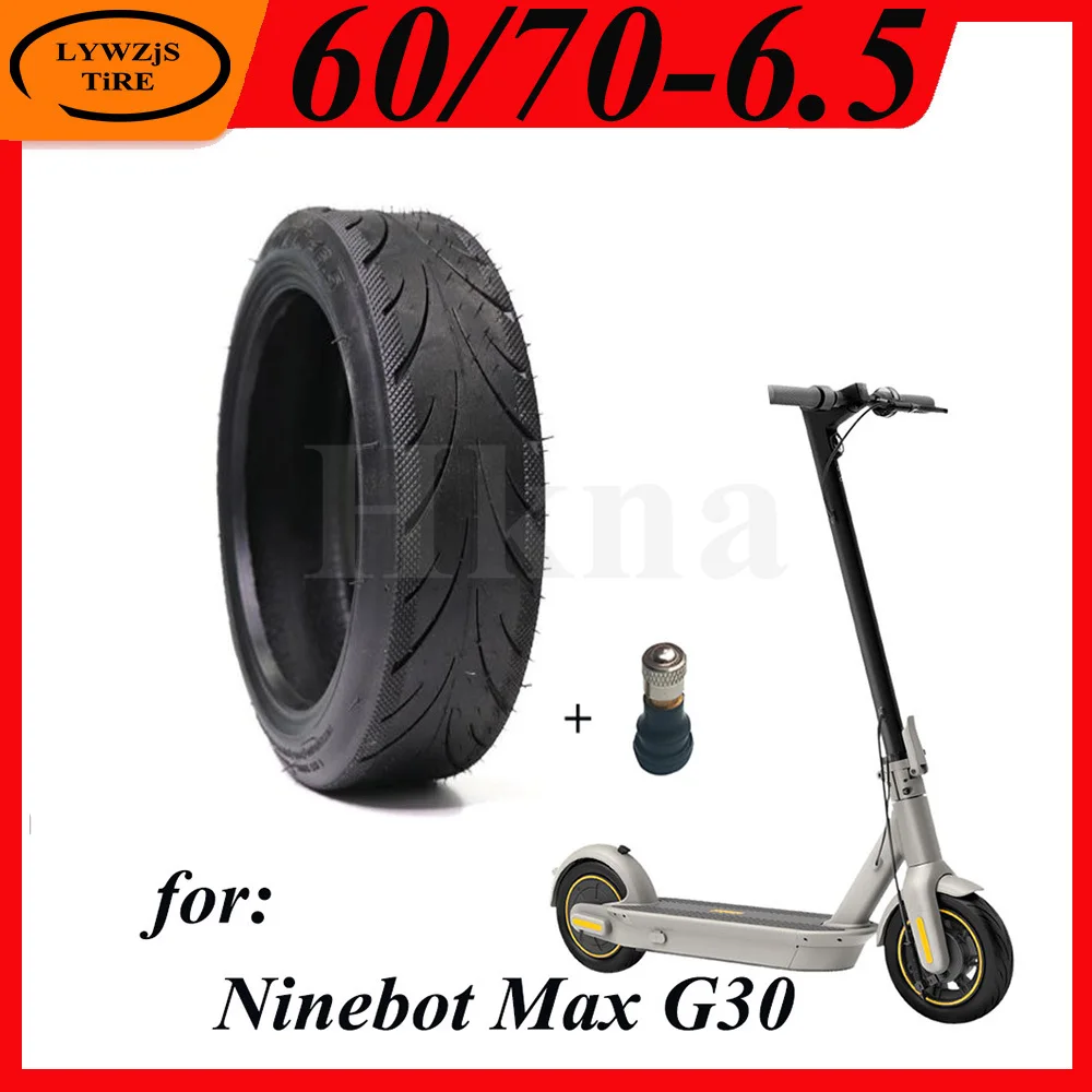 

60/70-6.5 Tire for Ninebot Max G30 Electric Scooter 10 Inch Front Rear Wheel Tubeless Tyre Parts