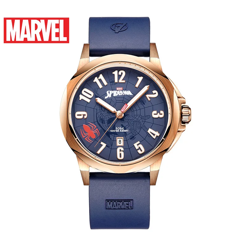 Часы мужские кварцевые водонепроницаемые с силиконовыми стрелками 5