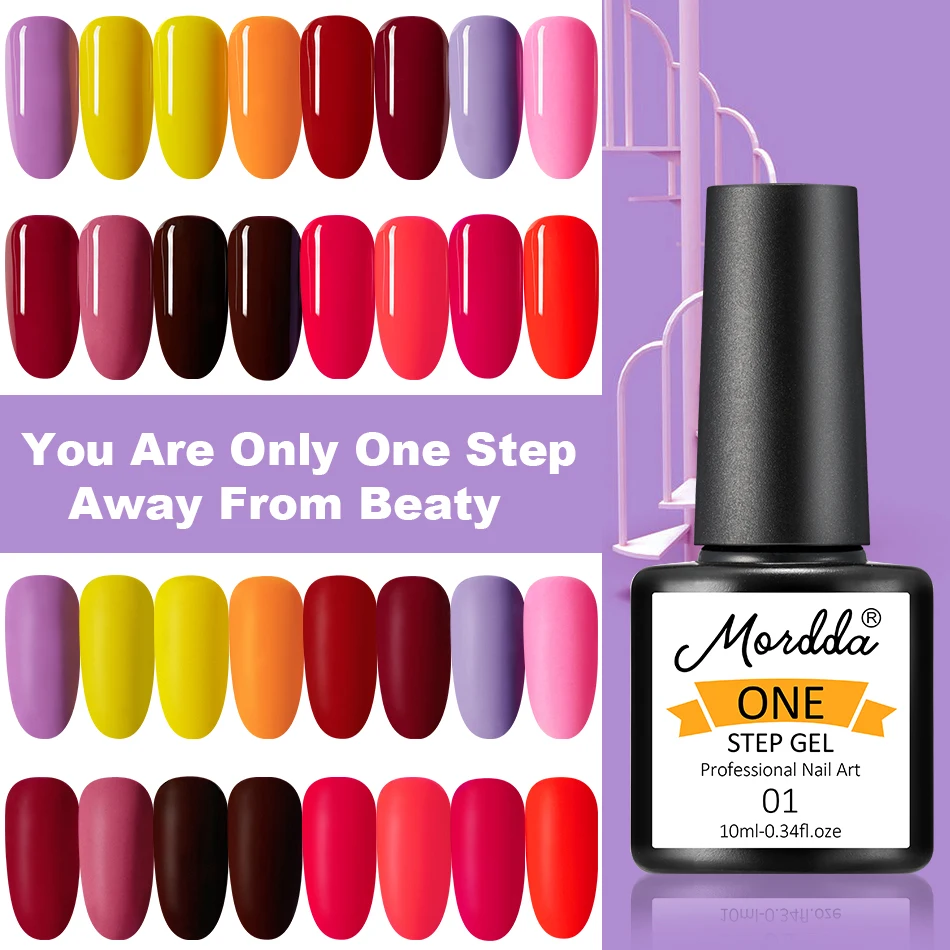 MORDDA Гель-лак one step УФ для ногтей маникюра 60 Сладкая Цвета гель Лаки длительный
