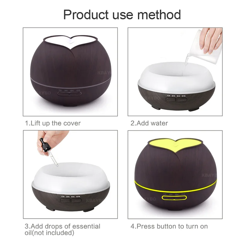 300 мл Лидер продаж ультразвуковая аппаратура увлажнитель воздуха Арома эфирные