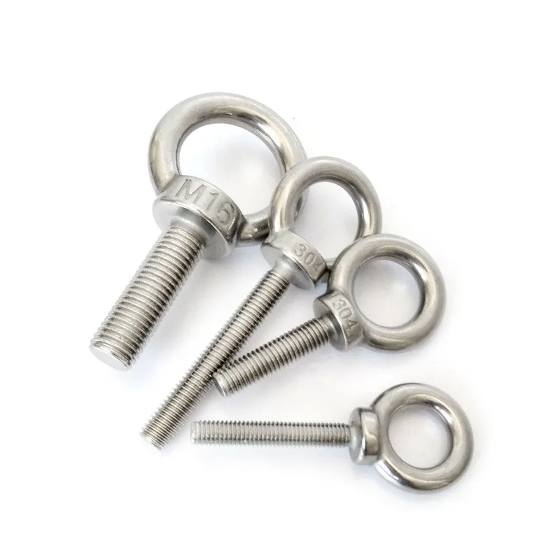 5PCS M8 M10 M12 M16 M20 M24 A4 Stainless Steel 316 Lifting Eye Bolts Male Marine Screws | Обустройство дома