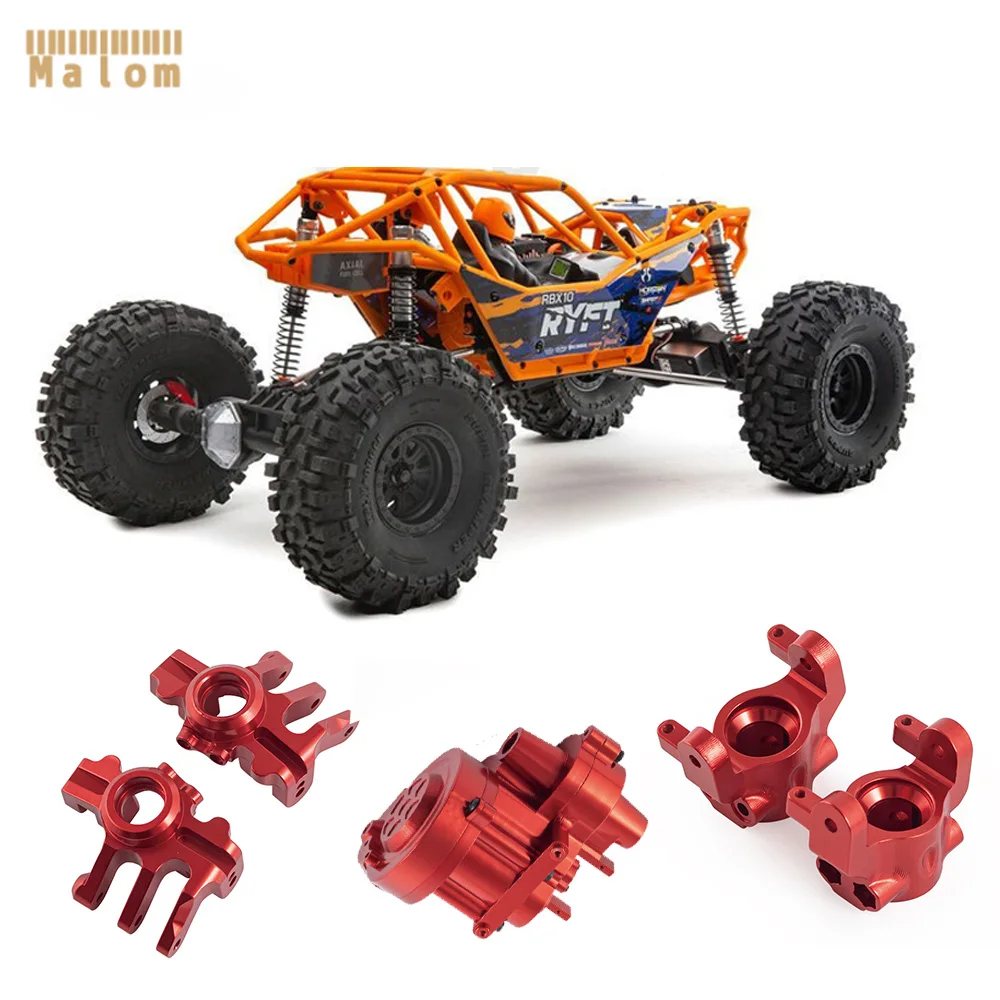

Металлический корпус коробки передач для осевого руля RBX10 Ryft 1/10 RC Гусеничный автомобиль, обновленные детали, аксессуары