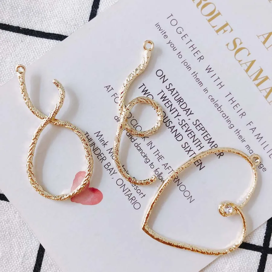 

6 шт./лот Корейская версия diy подвеска в форме сердца из сплава круглые серьги ювелирные изделия Аксессуары материал