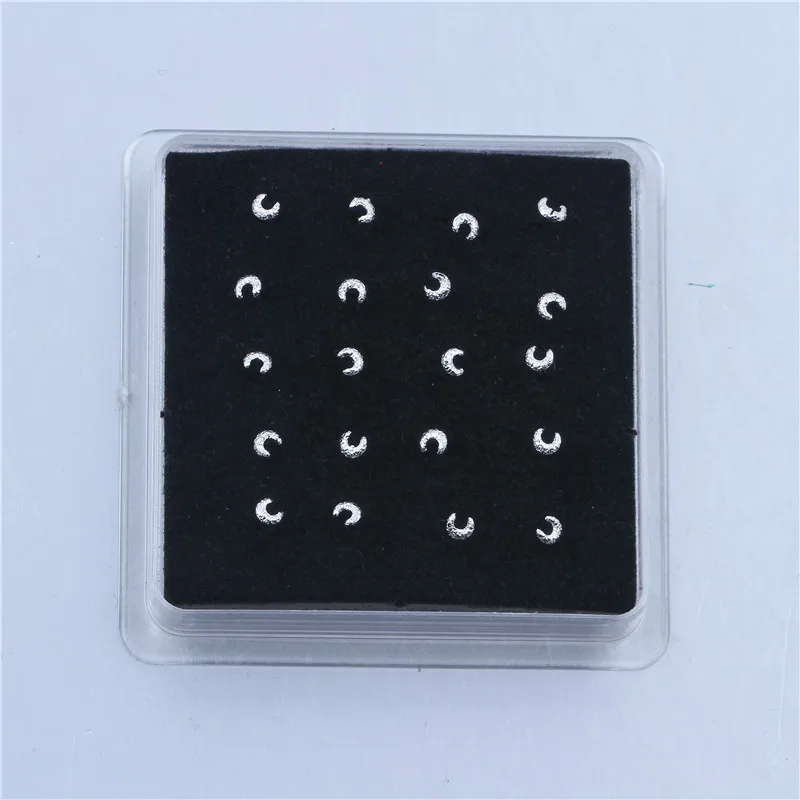 Серьги-гвоздики в форме полумесяца для мужчин и женщин ювелирные изделия из