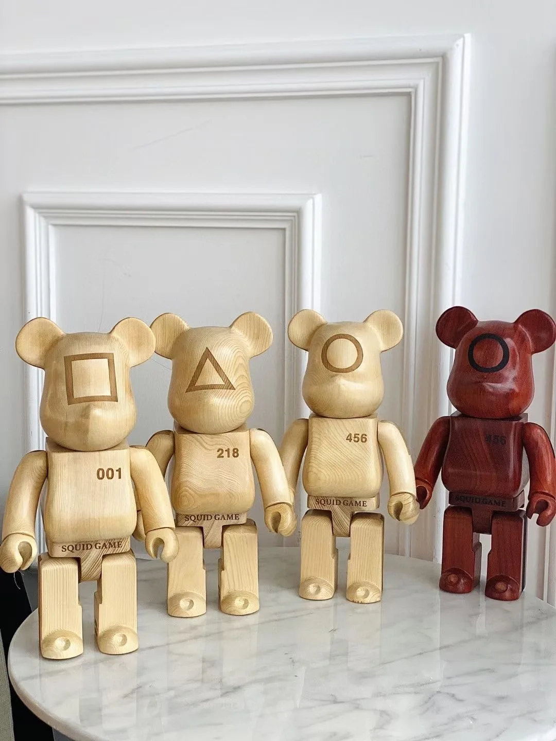 

Bearbricklys 400% 28cm Art Beads Wood Action Figures Blocks Bear Dolls Decoration Models Friends Toys Christmas Gifts Be@rbricky