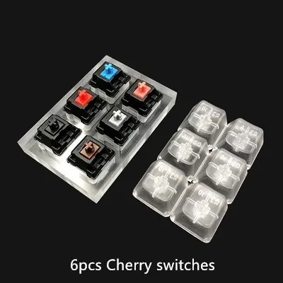 

Mechanical Keyboard Switch Tester For Cherry Switches Thickened Acrylic Base Transparent Key Caps With Free Key Cap Puller