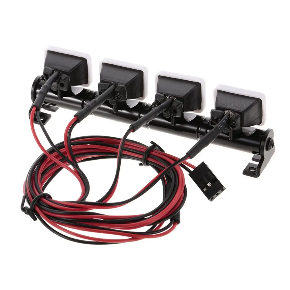 

Accessories 1:10 Crawler Car Roof Light With 4LED White Light Square 4 Square LED Light Car Roof Light