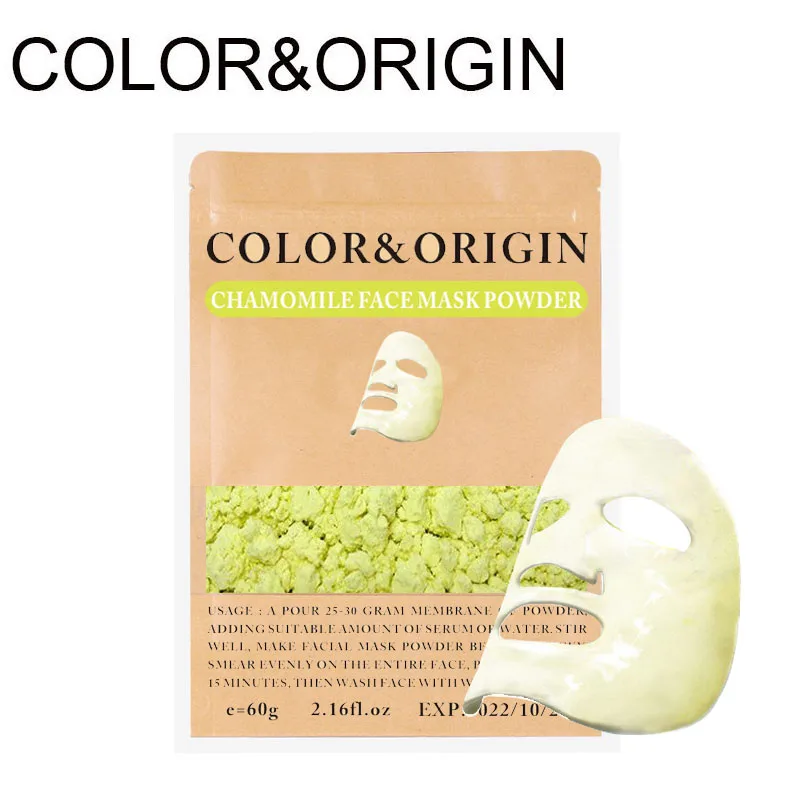Цвет и происхождение отшелушивающая маска для лица с ромашкой порошок