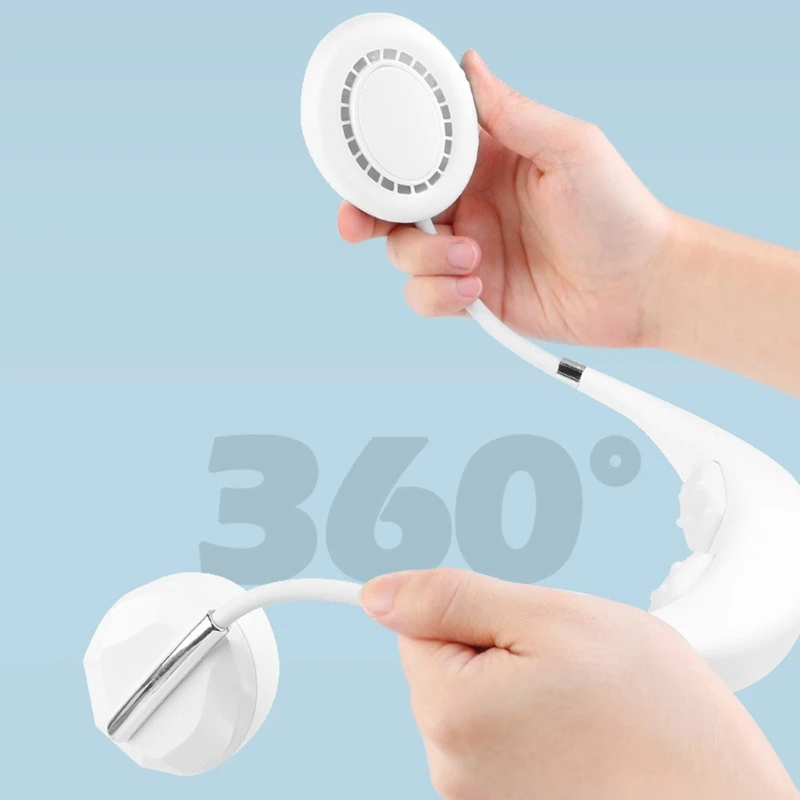 

Portable Hanging Neck Fan Wearable Foldable USB Charging Sports Lightweight Mini