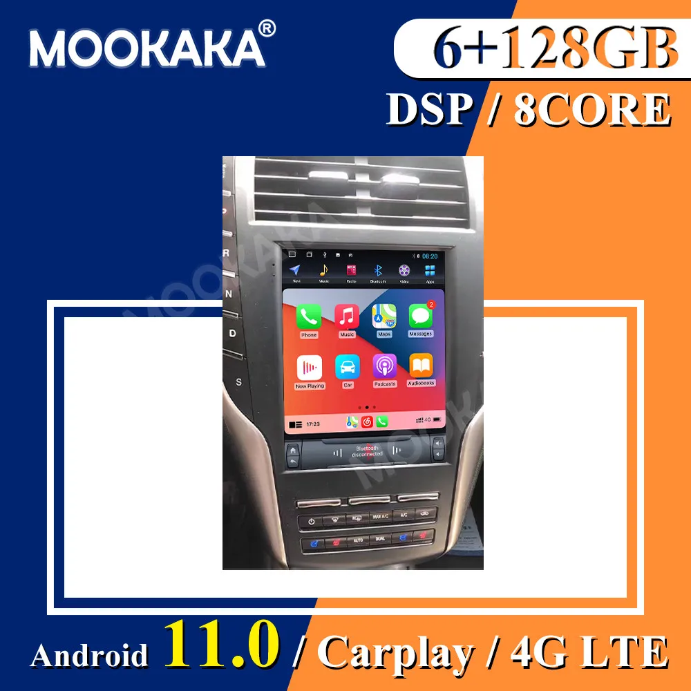 

6 ГБ + 128 ГБ Android 11,0 для Lincoln MKC Tesla экран стерео приемник аудио радио GPS Navig Автомобильный мультимедийный стерео плеер головное устройство