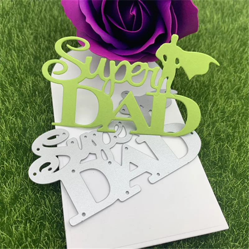 

Father's day Metal Cutting Dies Stencils For DIY Scrapbooking Decorative Embossing Handcraft Die Cutting Template