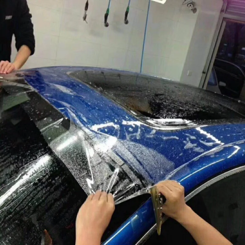 Пленка для защиты краски автомобиля 50*150 см прозрачная пленка кузова невидимая из