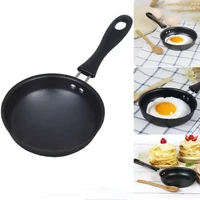 12cm mini portable egg pot frying pan non stick long handle anti scratch coating pan kitchen supplies