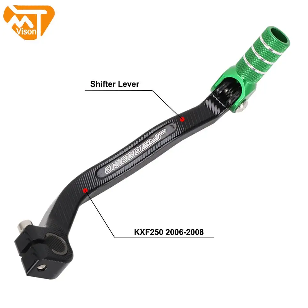 

Motorcycle Aluminum Gear Shifter Shift Pedal Lever For KAWASAKI KX250F KX 250F 2006 2007 2008