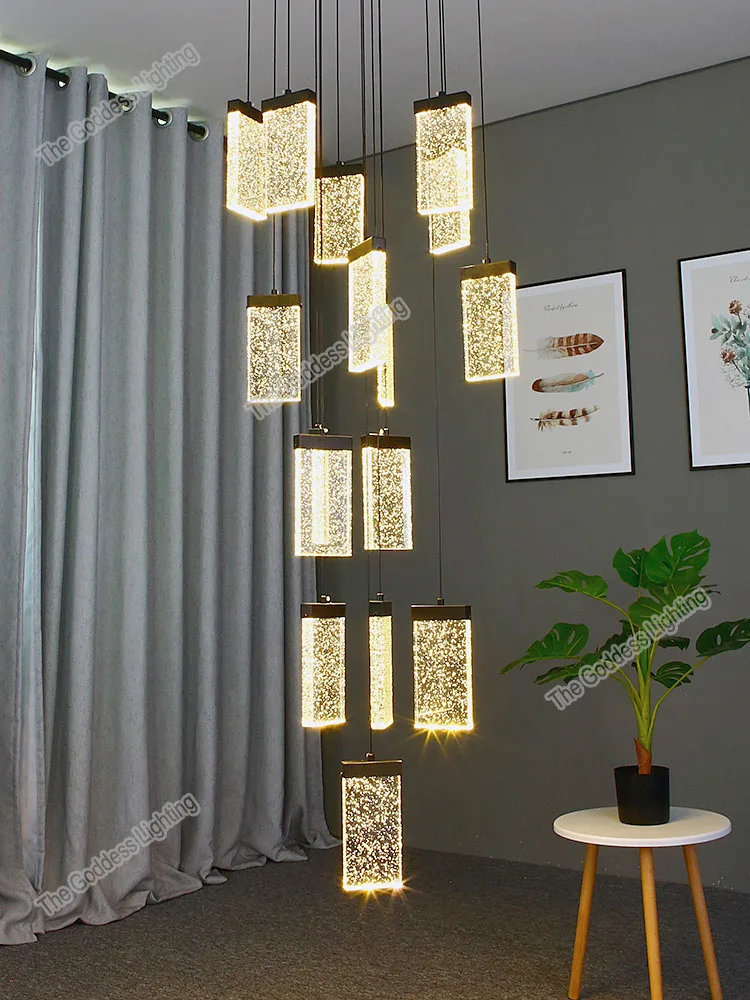 Современные потолосветодиодный светодиодные люстры с пузырьками лампы для