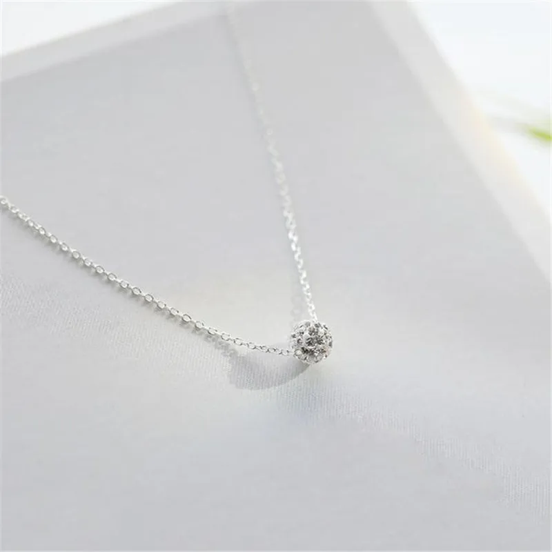 Колье POFUNUO с циркониевыми бусинами на удачу цепочка в коробке о-звено цепочки