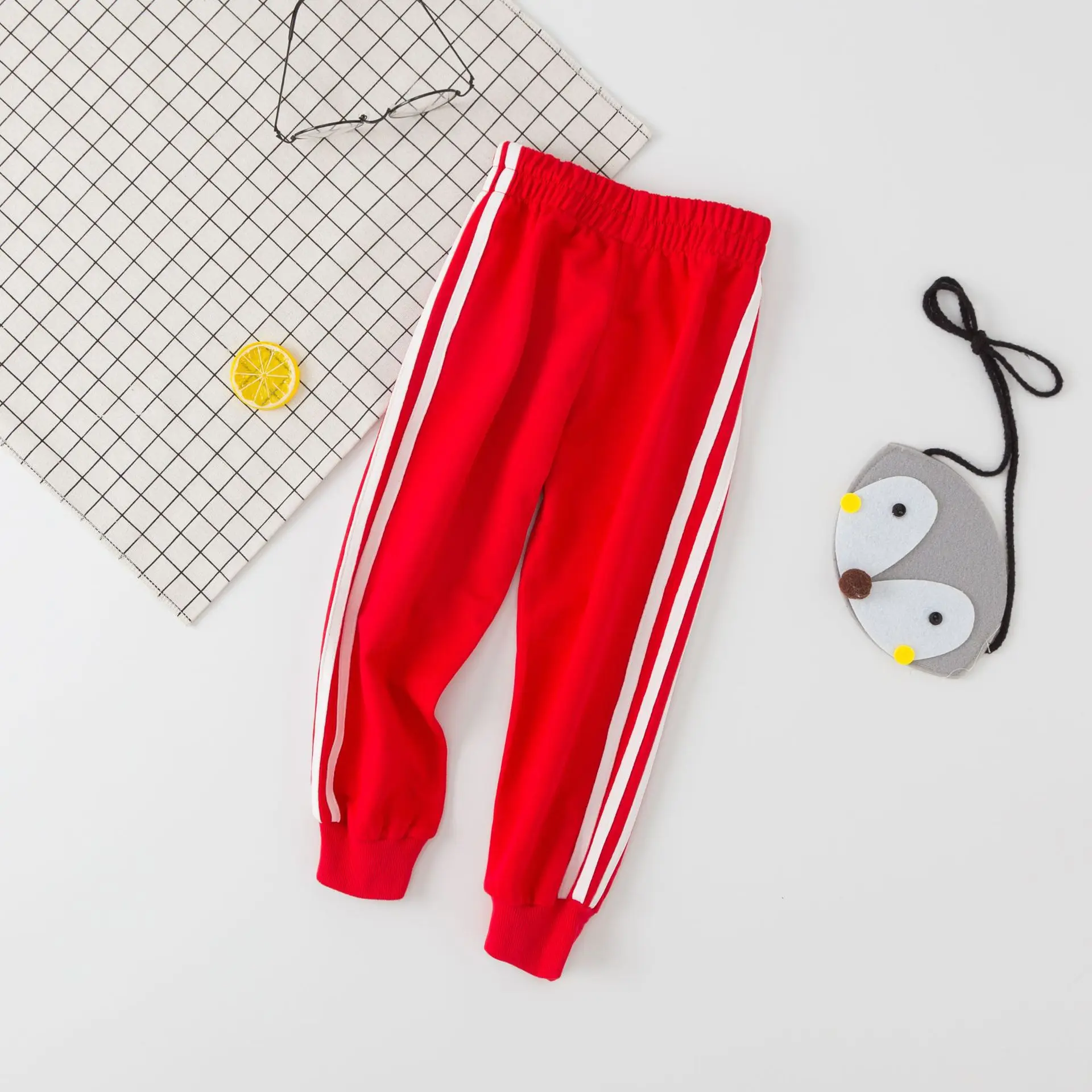 

Spring Autumn Boys and Girls Trousers Stripe Sport Pants Cotton For Boys Girls Casual Children Clothing