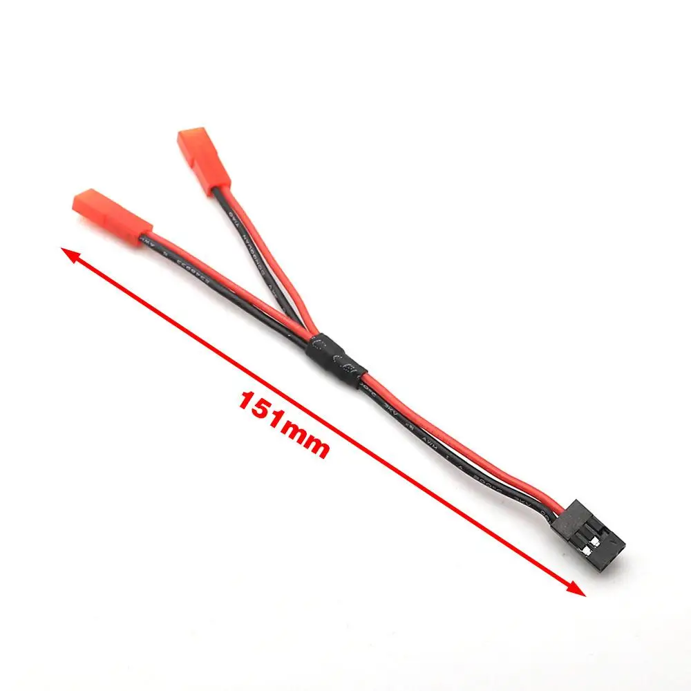 JR 1 TO 2 MJRC три в одном кабель Esc источник питания внешняя проводка Jst для 1/10 Rc Гусеничный автомобиль Defender Traxxas Trx4 Тактический Блок Bronco - Цвет: JR 1 TO 2