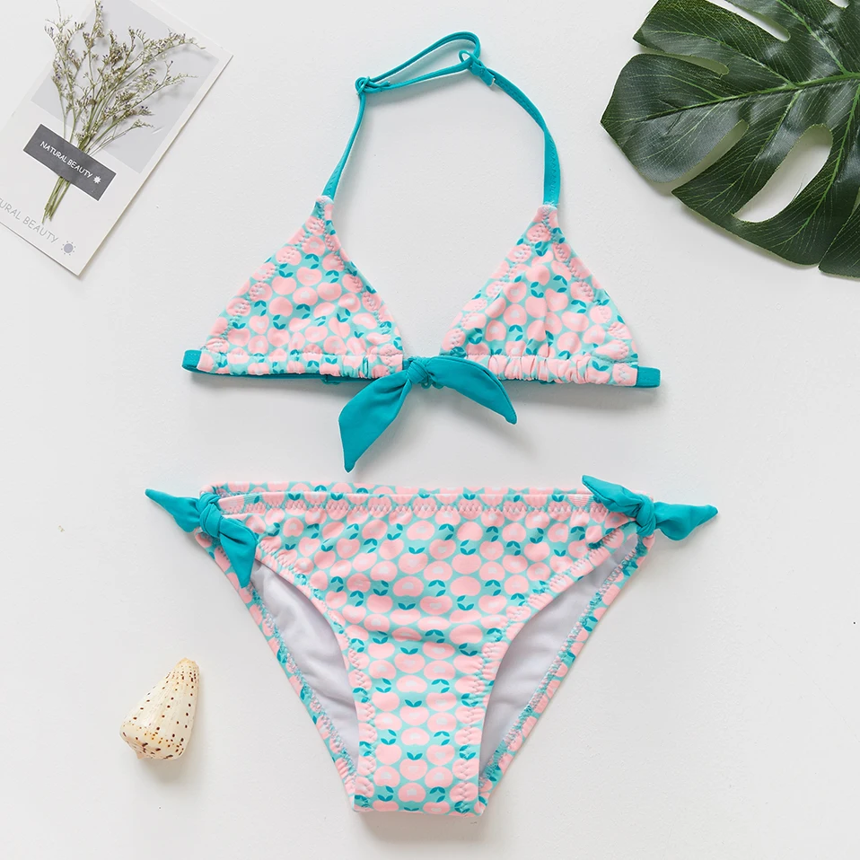 Style 04- ST138 Новинка, купальный костюм для девочек от 2 до 14 лет, набор бикини для девочек из двух предметов, детский купальный костюм, детский купальный костюм бикини, infantil-ST139, разные цвета - Цвет: Style 04- ST138
