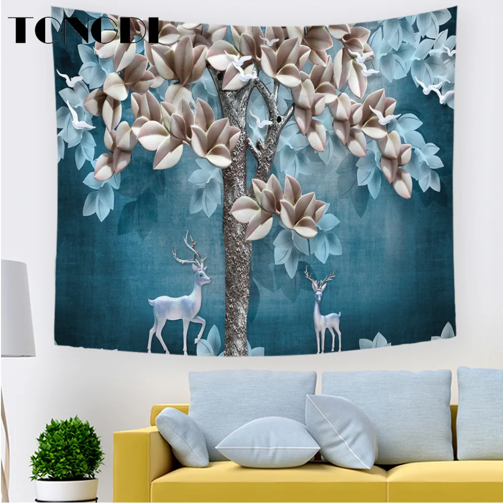 TONGDI гобелен яркий элегантный 3D узор индивидуальная фантазия современное