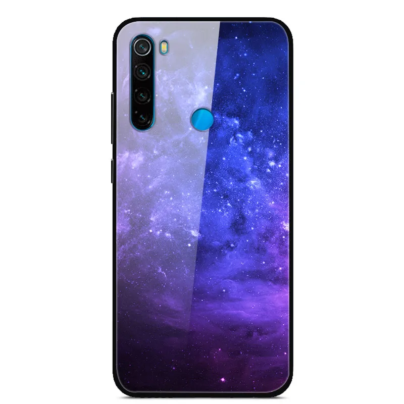 30 Для Xiaomi Redmi Note 8 T чехол из закаленного стекла жесткий чехол для телефона для Xiaomi Redmi Note 8 T Задняя крышка Redmi Note8T 8 T мягкий бампер - Color: 30