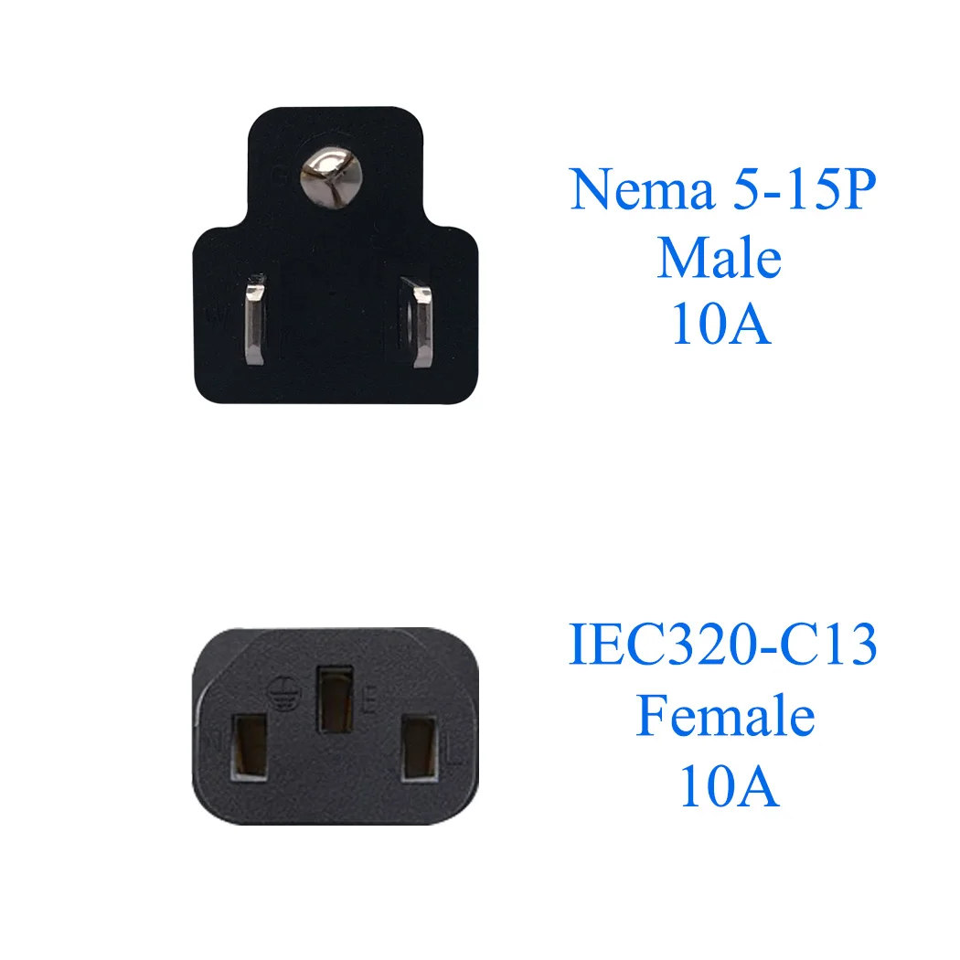 Адаптер jorinдо Nema 5 15P к IEC 320 C13 адаптер US 3 полюса штекер гнездо PDU APC UPS для