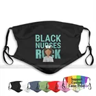 Медсестринская рубашка, черная медсестра, рок-подарок, многоразовая маска для лица, моющаяся уличная маска для носа и рта, модная унисекс, для мужчин, женщин, детей