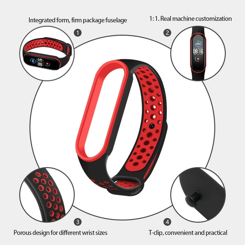 Новый Силиконовый ремешок для Mi Band 6 5 сменные ремешки умных часов силиконовый