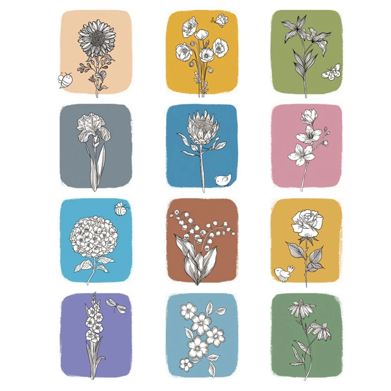 

Освежающие стильные съемные настенные наклейки с растениями и цветами, наклейки, домашнее украшение для гостиной, спальни