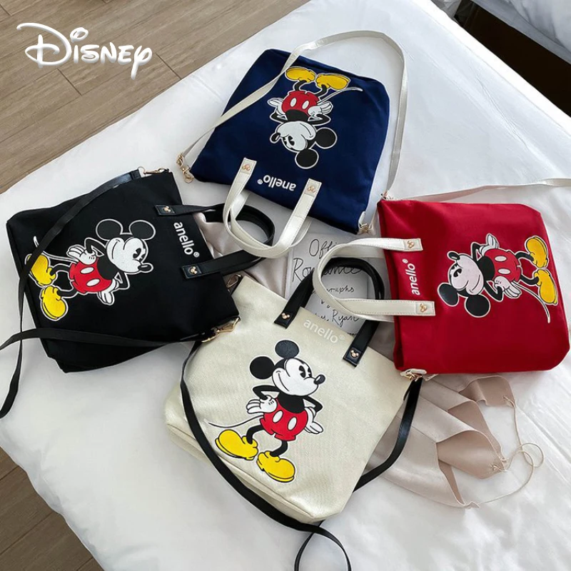 

Disney Mickey Mouse Shoulder Bags Cartoon Ladies Mommy Diaper Bag Women Waterproof Bag Fashion Handbags Travel Beach Bags