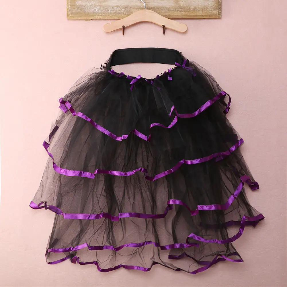 

Brand New Unicorn Skirt Rainbow Tail Costume Women Lady Tutu Petticoat Tulle Ballet Ribbon Party Pettiskirt Custom 8 Layers