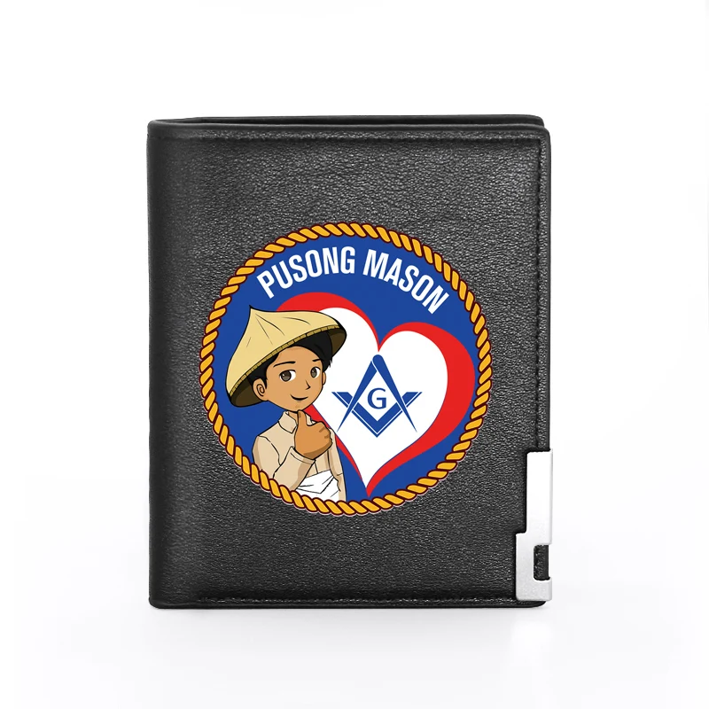Модный кошелек Pusong Mason для мужчин и женщин кожаный держатель кредитных карт