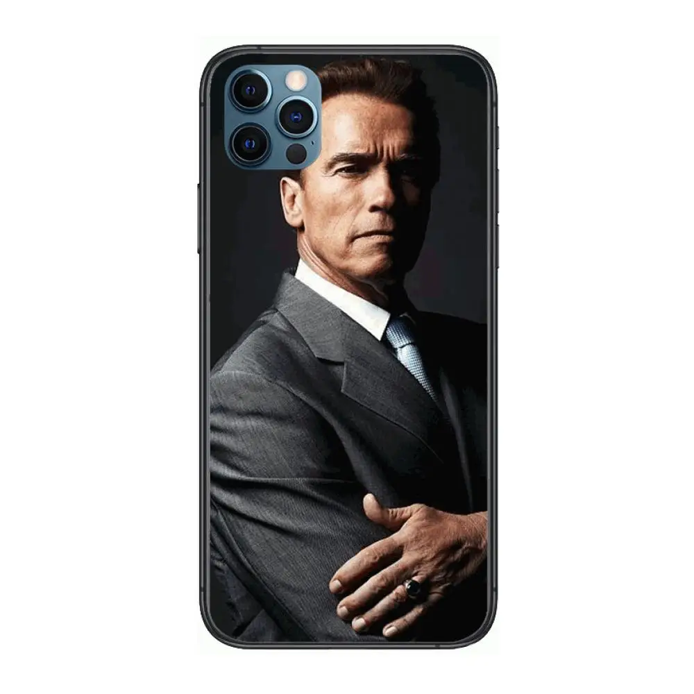 

schwarzenegger muscle Style Phone Case cover For iphone 12 pro max 11 8 7 6 s XR PLUS X XS SE 2020 mini black cell shell