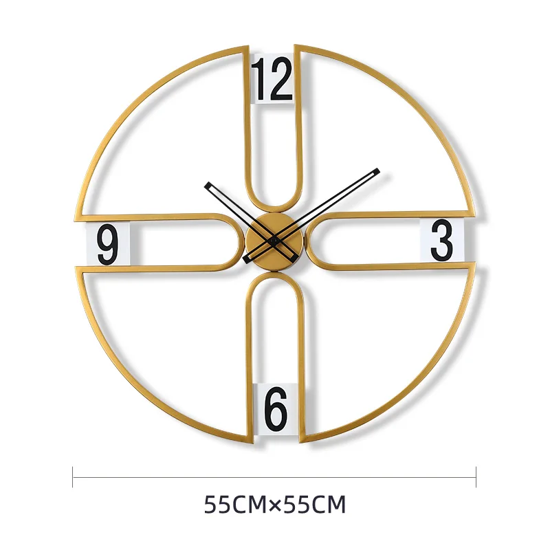 

Modern Design Wall Clock Art Large Luxury Abstract Metal Simple Creative Silent Wall Clock Living Room Home Decoration DA60WC