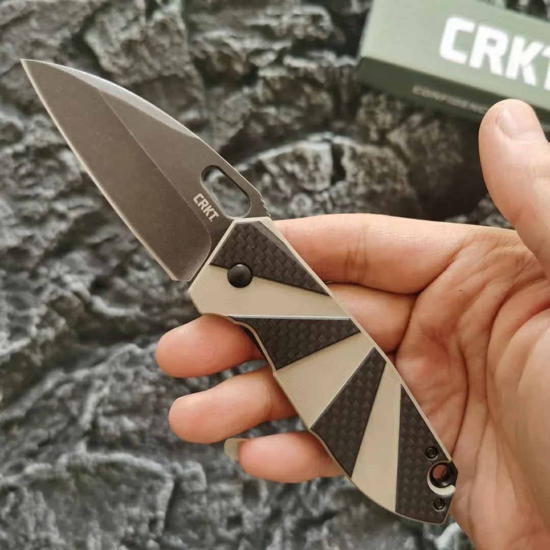 

CRKT-2440 Pocket Folding Knife G10 Handle 8Cr14Mov Blade Tactical Survival Knife Outdoor Camping Hunting Knife EDC Multi Tools