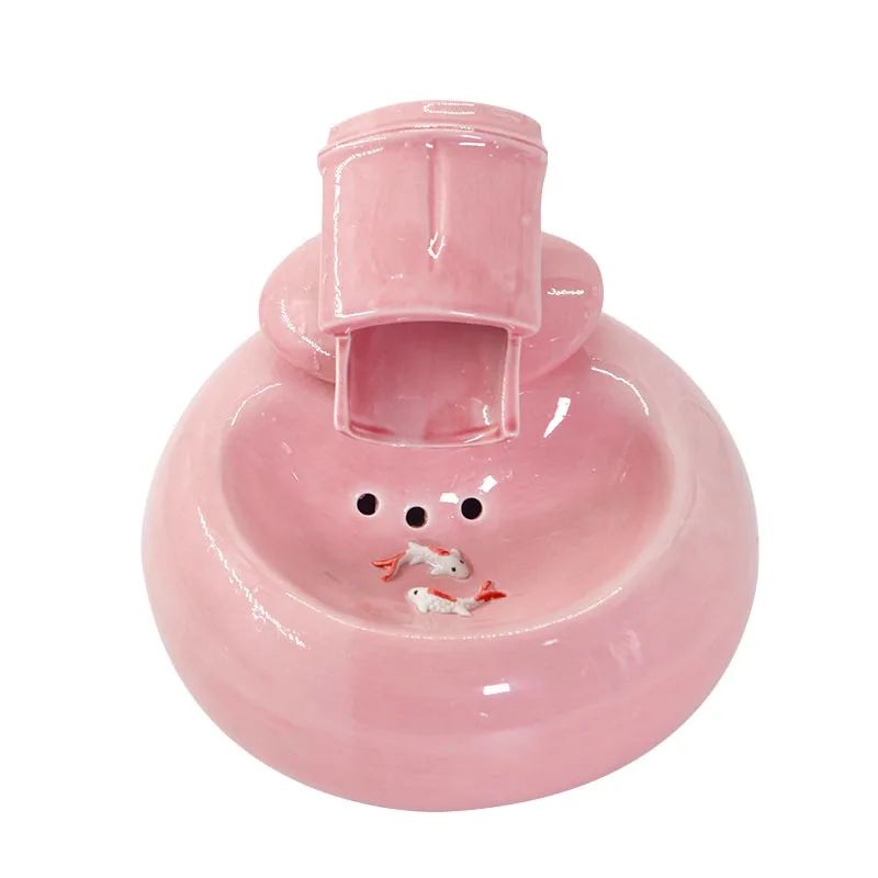 220 В домашний фонтан с автоматической петлей розовые керамические фонтаны для