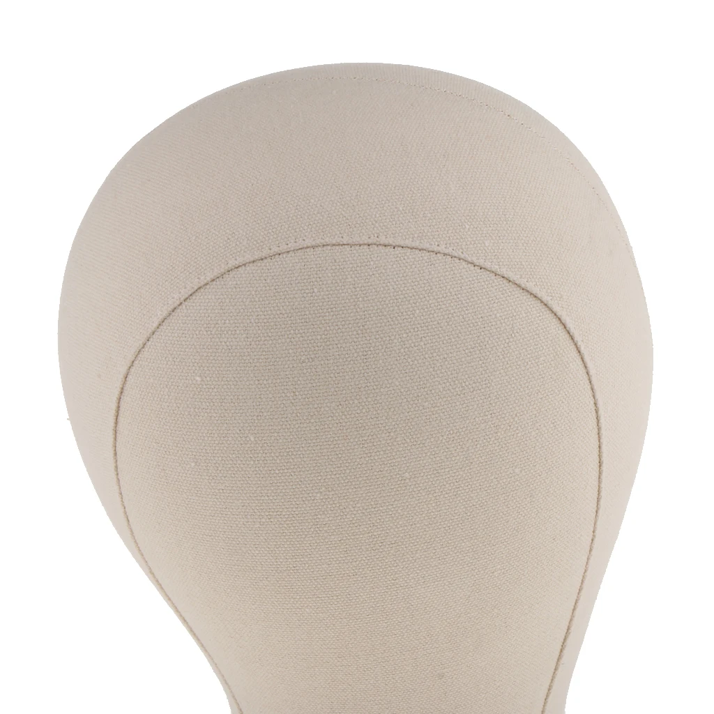 23 дюймовая пробковая Брезентовая головка манекена с черным держателем для