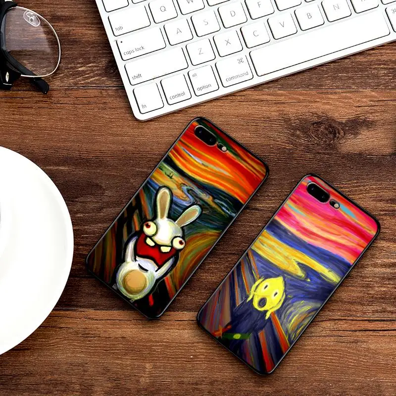 Крик от Munch ультра тонкий чехол для iPhone XS Max XR Мягкий силиконовый X 6 6S 7 8 Plus Coque Funda |
