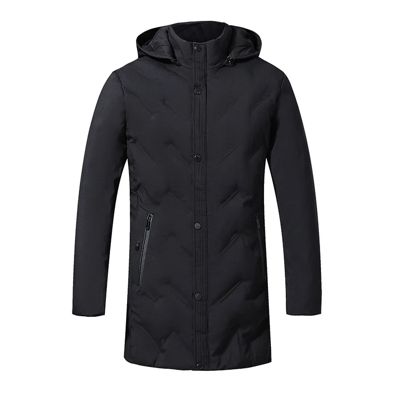 Новый мужской пуховик с хлопковой подкладкой для среднего возраста Зимняя