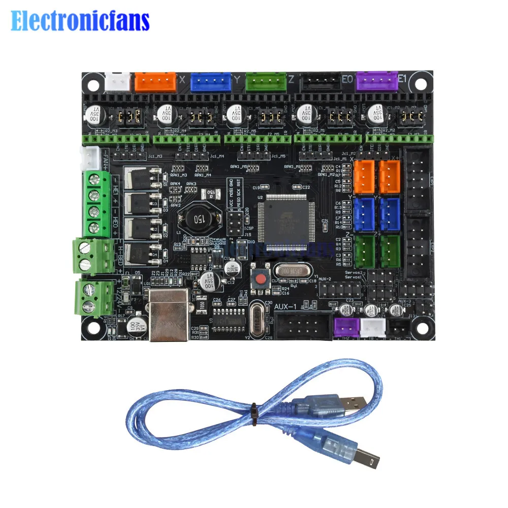 Материнская плата MKS GEN L V1.0 управления для 3D принтера совместимая с Ramps1.4/Mega2560 R3