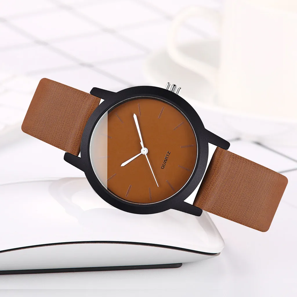 

Women fashion watches 2021 Hot sale Vansvar Fashion Simple Creative exquisite Geometric Round Belt Women's Quartz Watch