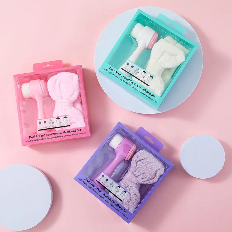 

Double-sided Silicone Face Wash Brush To Remove Makeup And Blackhead Deep Clean Pore Brush Durable Pressure Relief Massage Brush