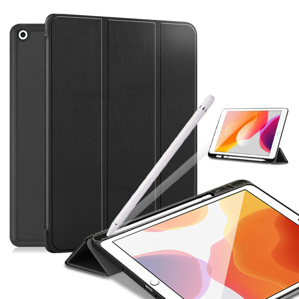 Магнитный чехол для iPad 10 2 мягкий 2019 из ТПУ планшета 7 го поколения с держателем