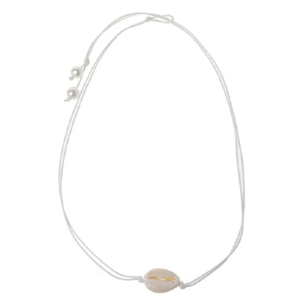 Женское Ожерелье в стиле бохо Пляжное ожерелье с морской ракушкой и